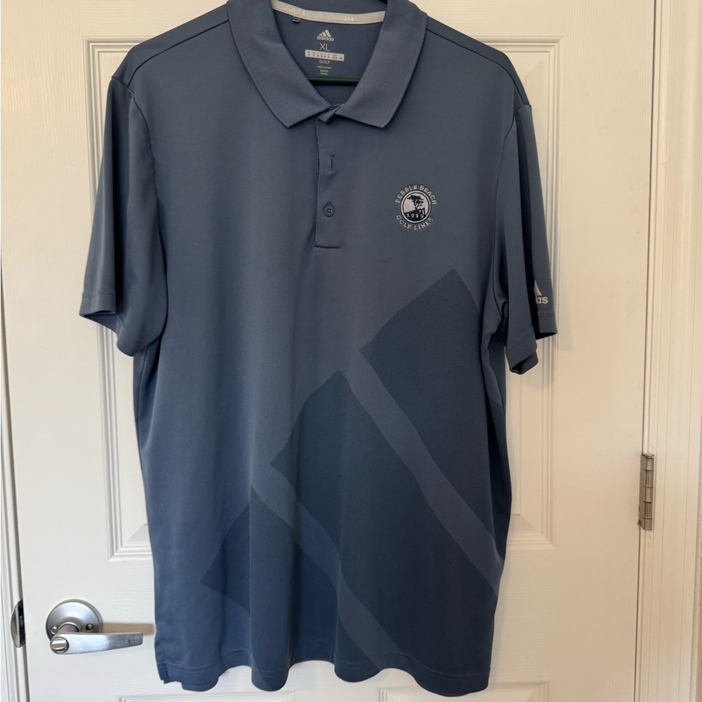 Adidas Men's XL Golf Polo Shirt Pebble Beach 1919 Golf Links Logo